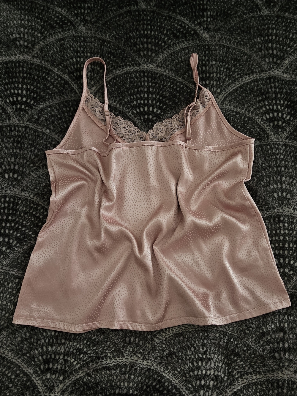 BCBGMaxAzria Satin Lace Cami & Shorts Set in Dusty Rose - Picture 8 of 15